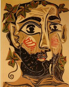 Picasso, Homme barbu, 1962, 35 x 27 cm (©DR) estampe, lithographie, linogravure, gravure sur bois