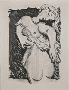 La puce, gravure, 1933